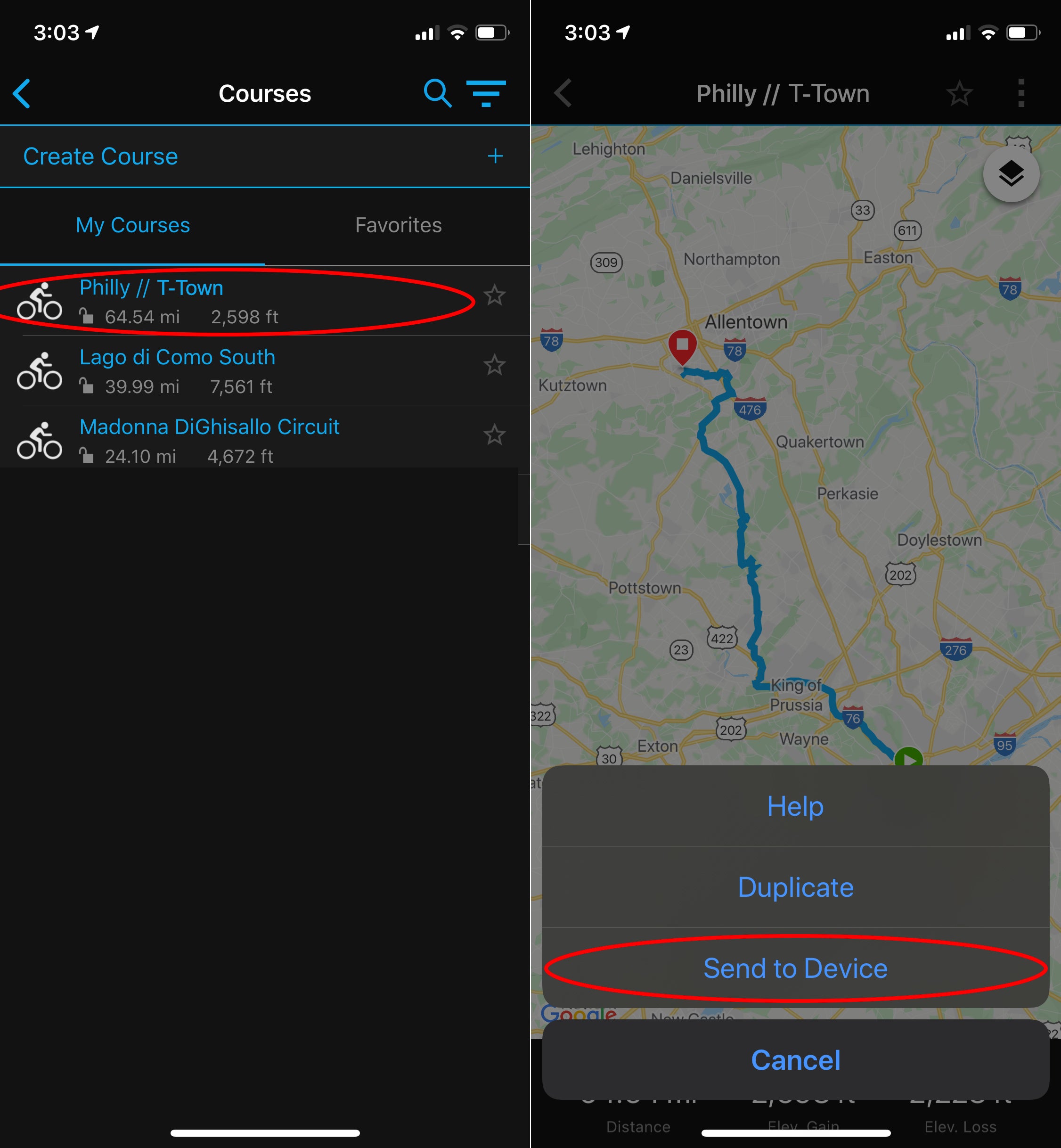 Import Course To Garmin Connect App